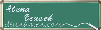 Alena Beusch Visitenkarte